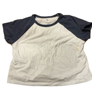 Girls SO XXL short sleeve t shirt. Two shades of blue- dark and light blue